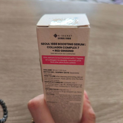 K-Secret Seoul 1988 Boosting Serum Collagen Complex 7 + Red Ginseng 30ml new