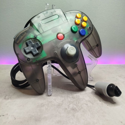 Nintendo 64 controller new, transparent black