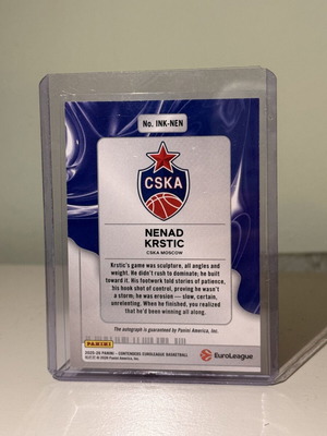 Panini Euroleague Nenad Krstic Ink Auto /49 καινούργιο