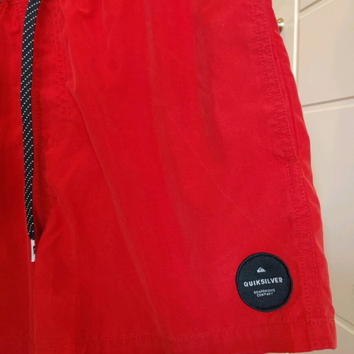 Quiksilver men's swimwear like new, red, size M