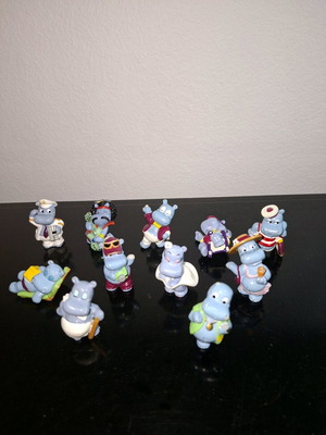 Kinder Surprise Hippo figure used with wear