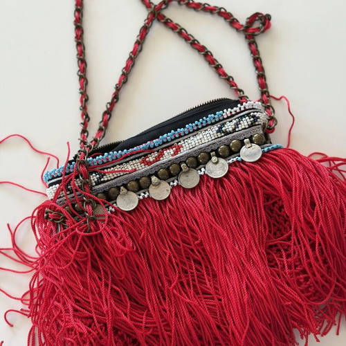 Elliot Mann New York Boho Fringe Crossbody Bag in Excellent Condition