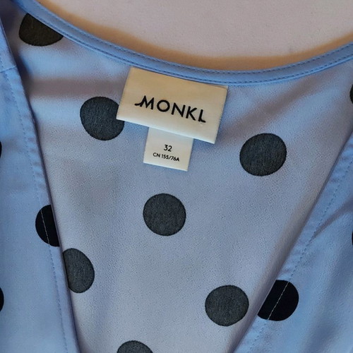 Polka-dot blue dress XS used