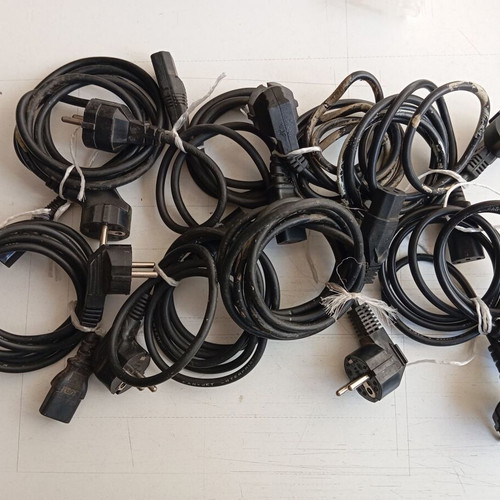 Power supply cables used, pack of 8, lengths 1.60-1.80 m