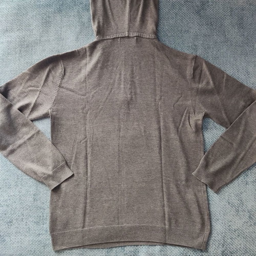 Men's wool sweater size L like new, gray