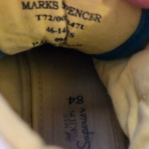 Marks & Spencer boys' boots size 32 used, blue and green