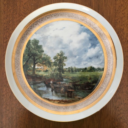 Decorative plate No 2 used with gold and silver coating