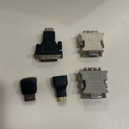 Adapters and DVI card used