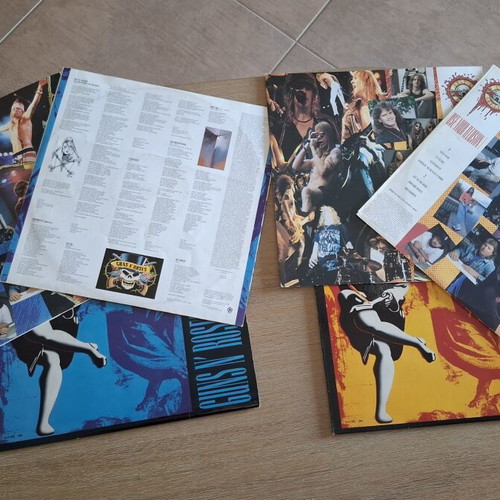 Guns N' Roses Use Your Illusion I & II 2x 2LP vinyl Greek edition 1991