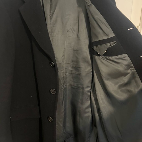 Berto Lucci Long Men's Coat New No56 XL Black