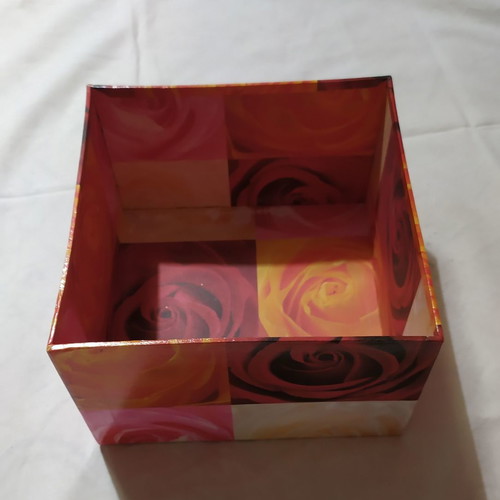 Paper box for organization new, size 16x16x11 cm