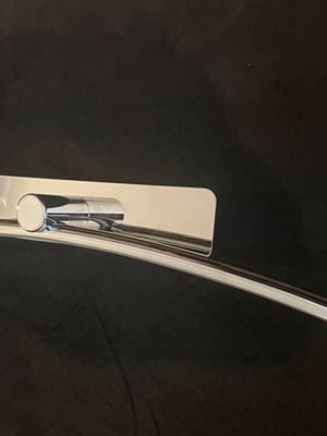 Bathroom LED light 12W 4000K 220V silver curved design