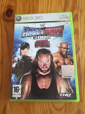 Smackdown VS Raw 2008 Xbox 360 game like new, action fighting