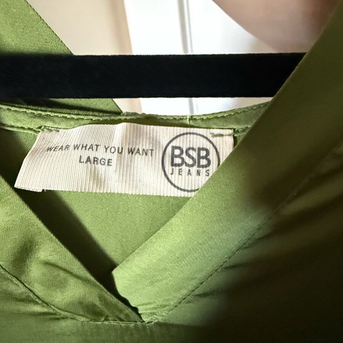 Caftan dress green olive with hood Bsb size L used