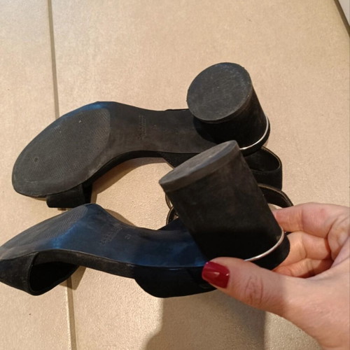 Zara sandals used, black, size 39