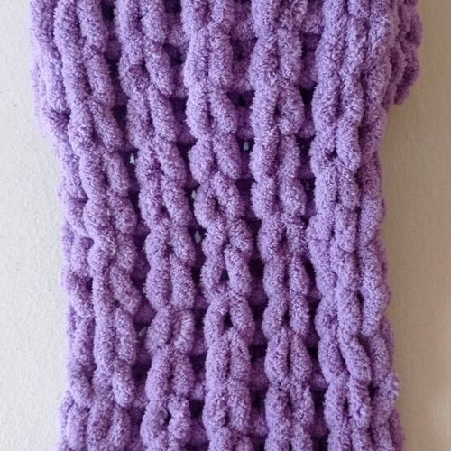 Handmade Alize Puffy Scarf made to order, ultra-soft hypoallergenic yarn