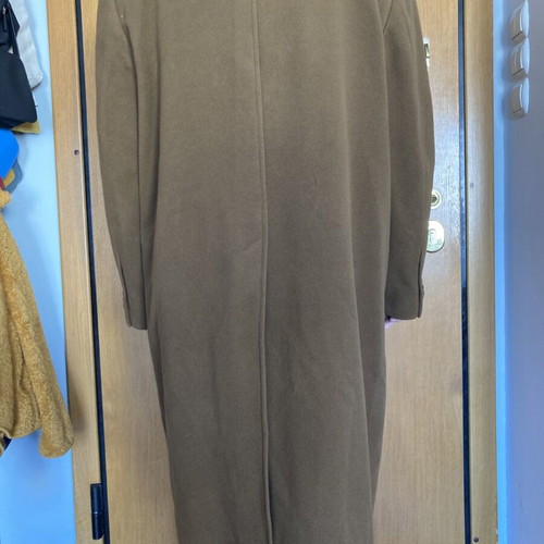Wool and cashmere coat used, brown, size XL