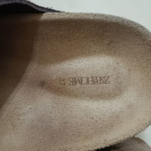 Zara Home brown leather clogs used, size 37