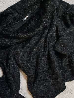 Black fuzzy Paranoia sweater used with lurex