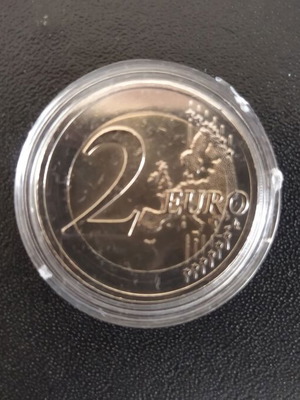 Κέρμα 2 ευρώ Εσθονίας 2018 μεταχειρισμένο σε κάψουλα προστασίας