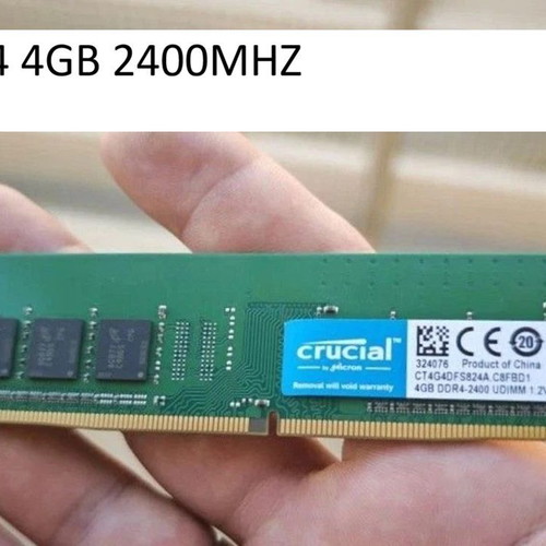Crucial DDR4 4GB 2400MHz memory modules, pair