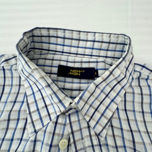 New Man Men's Checked Shirt Like New Size L