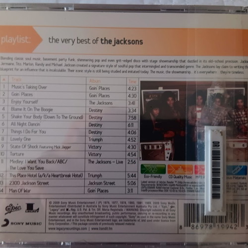 Jackson's 5 The Very Best Of The Jacksons CD new, pop