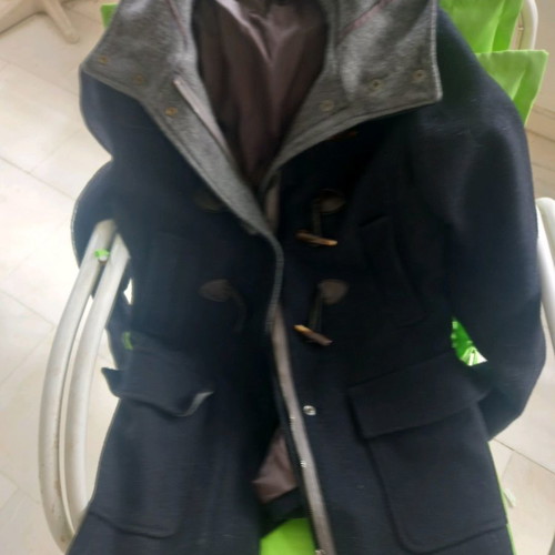 Benetton coat gray new, very warm, size M