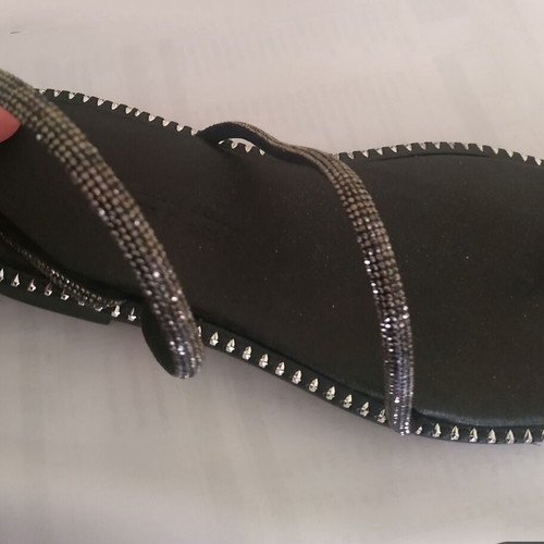 Handmade sandals new, size 38, black