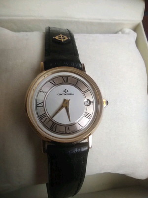 Continental 2034 18K Gold 3M Electroplated Women's Wristwatch like new