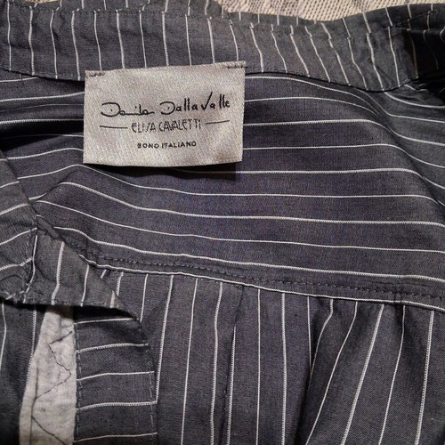 Elisa Cavaletti gray blouse like new with back drawstring