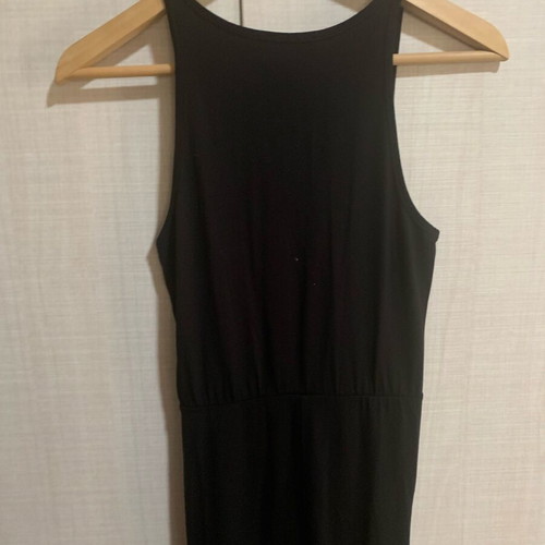 Celestino dress size M new, black, stretchy mako fabric with slit