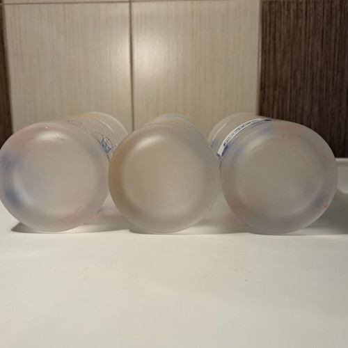 MEVGAL glass set of 3 with matte sandblasted texture