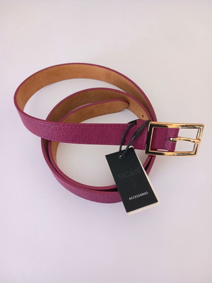 MCAN belt 115cm new, magenta color