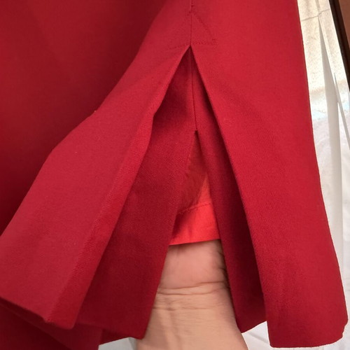 Wool skirt red, sizes M and L, like new, vintage