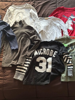 Set of 7 boys' t-shirts age 3-4 used, multicolored
