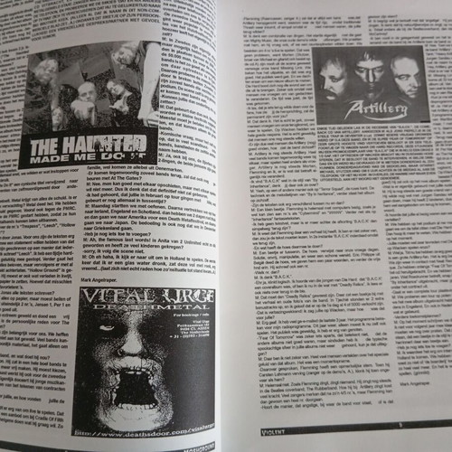 Violent Moshground #34 fanzine like new, 2000, with Morbid Angel and others