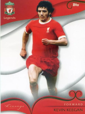 Kevin Keegan 2022-23 Topps Liverpool Lineage LFC card like new