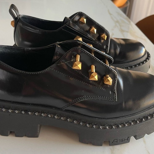 Ash women's loafers like new with striking buckles, size 36.5