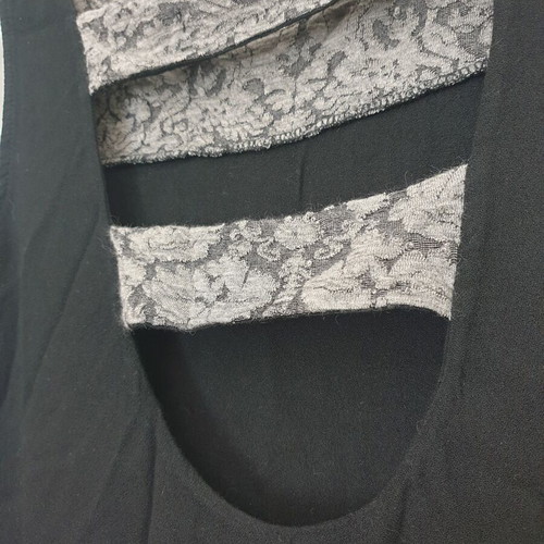 Black midi dress with lace detail Badila new