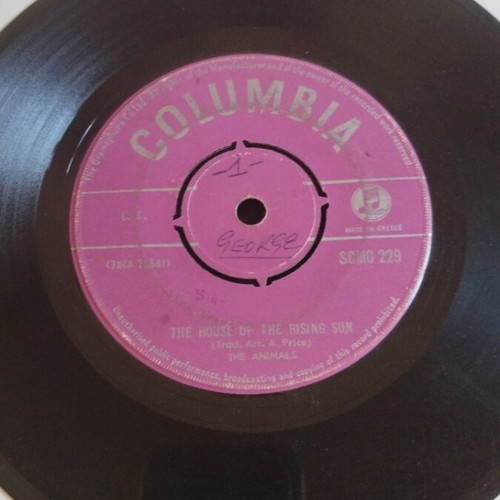 The Animals The House Of The Rising Sun 7" Single used, rock