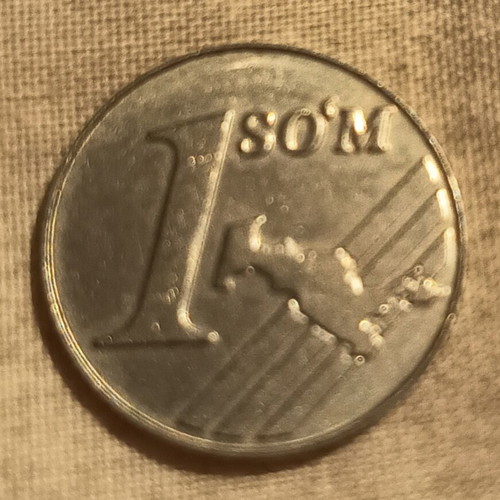 1 Sum Uzbekistan 2000 used coin