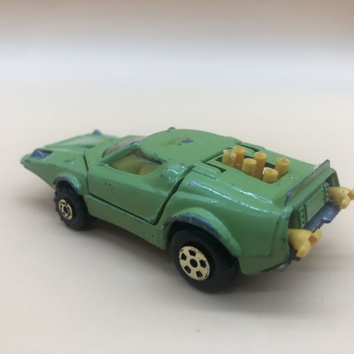 Space-Car Polfi Toys 1970’s used, scale 1/64, rare light green