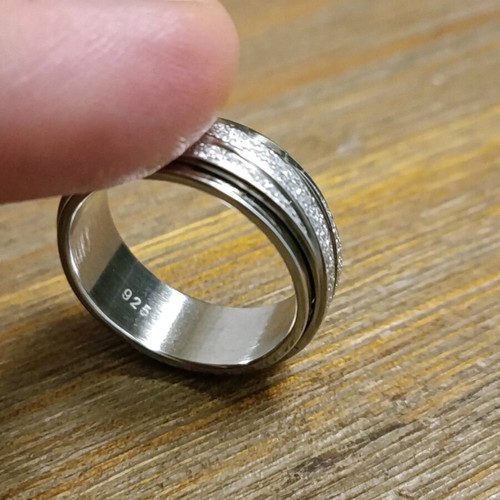 Silver 925 plated ring used