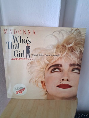 Madonna Who's That Girl vinyl record used, 33 rpm