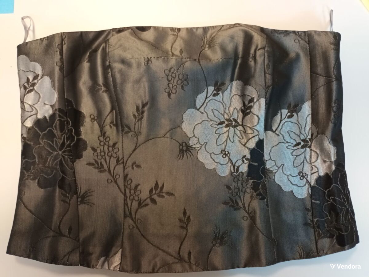 Anna Riska κορσέ τοπ σατέν γκρι μέγεθος… - € 20,00 - Vendora.gr