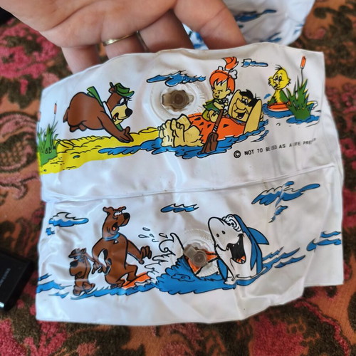 Flintstones vintage swim armbands used from the 80s
