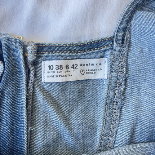 Jean dress Primark used, size M, blue