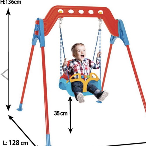 Swing Red Pilsan outdoor children's swing like new