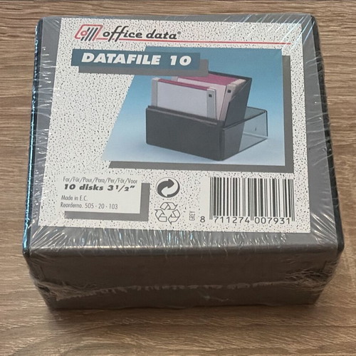 Office Data Datafile 10 3.5" Diskette Case factory sealed, new